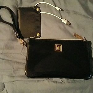 Liz Claiborne Wristlet with mobile charger